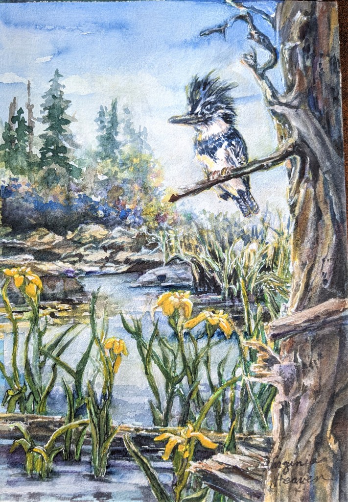 Lowland Pond, Virginia Heaven, Watercolor