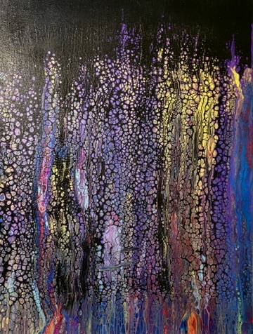 yellow, purple, pink, black, blue